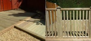 garden decking 300x136 - Fencing and Landscaping Mansfield